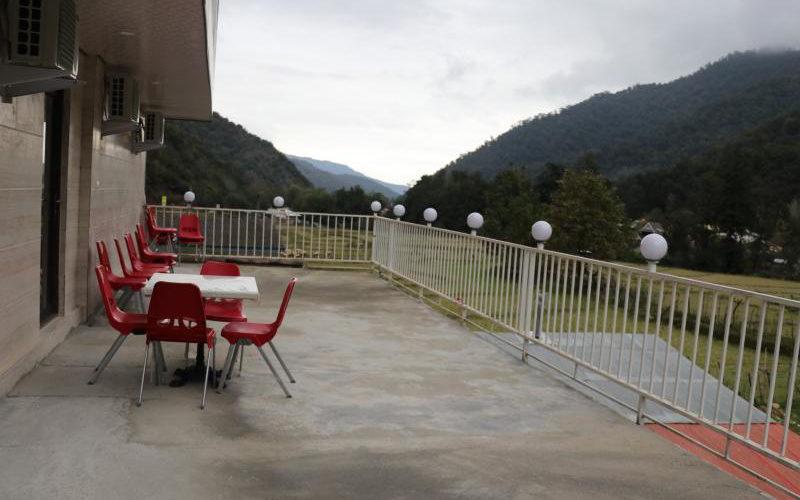 Terrace to the forest of Ariana Masal Hotel