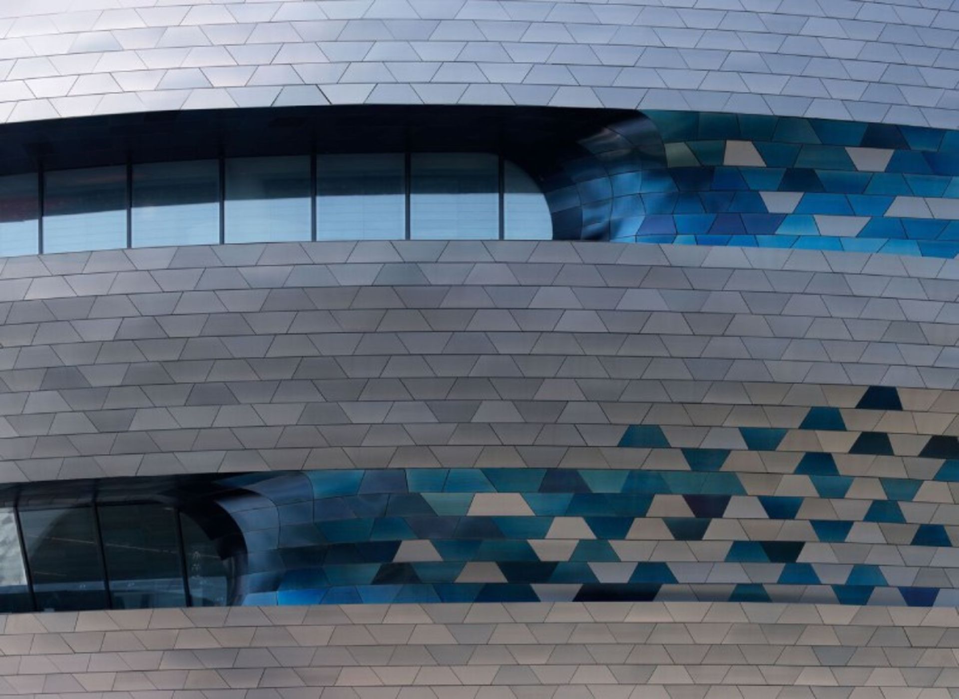 Steel facade of Shenzhen Museum of Science and Technology