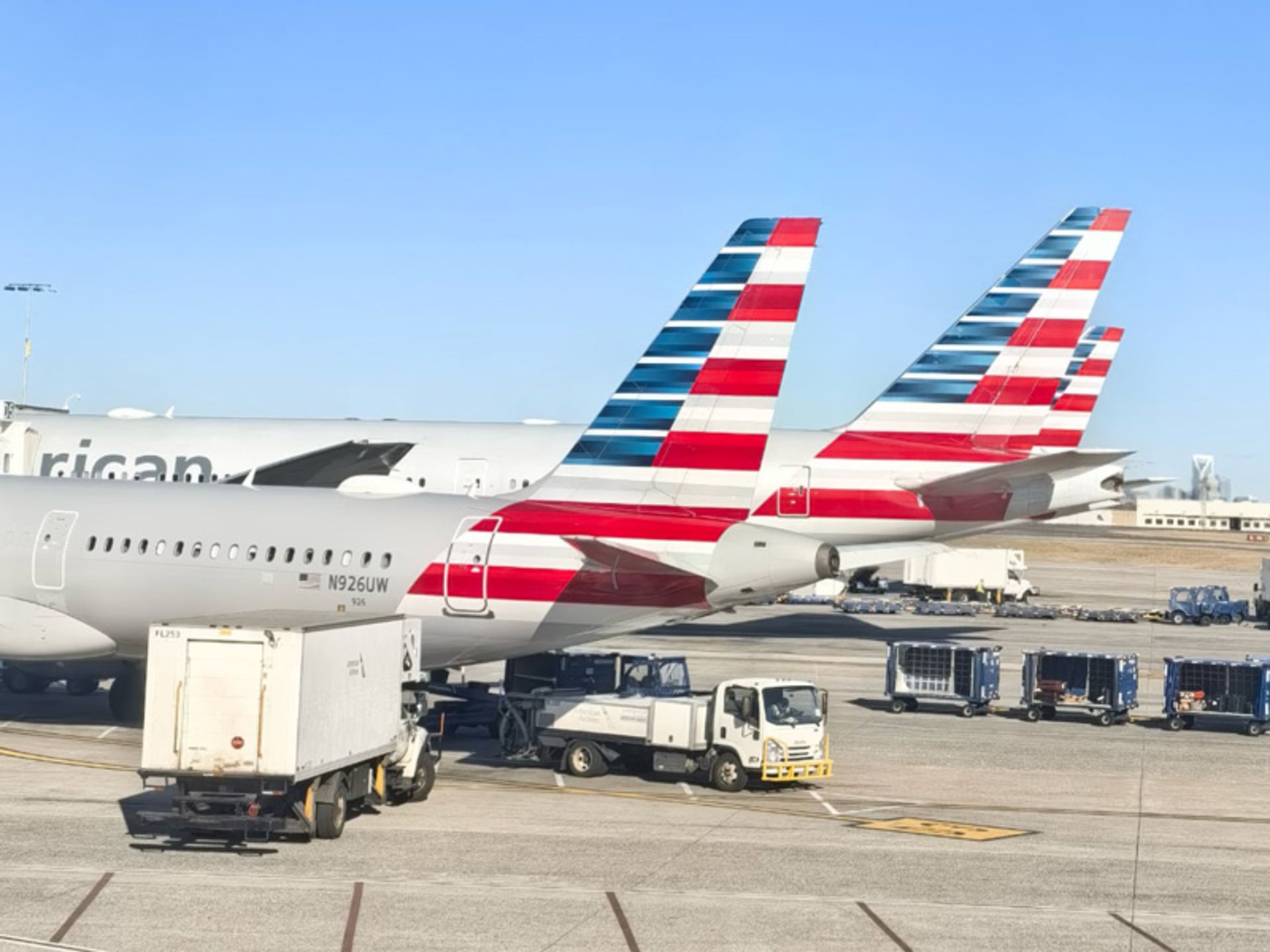Boeing aircraft 787-9 at the airport