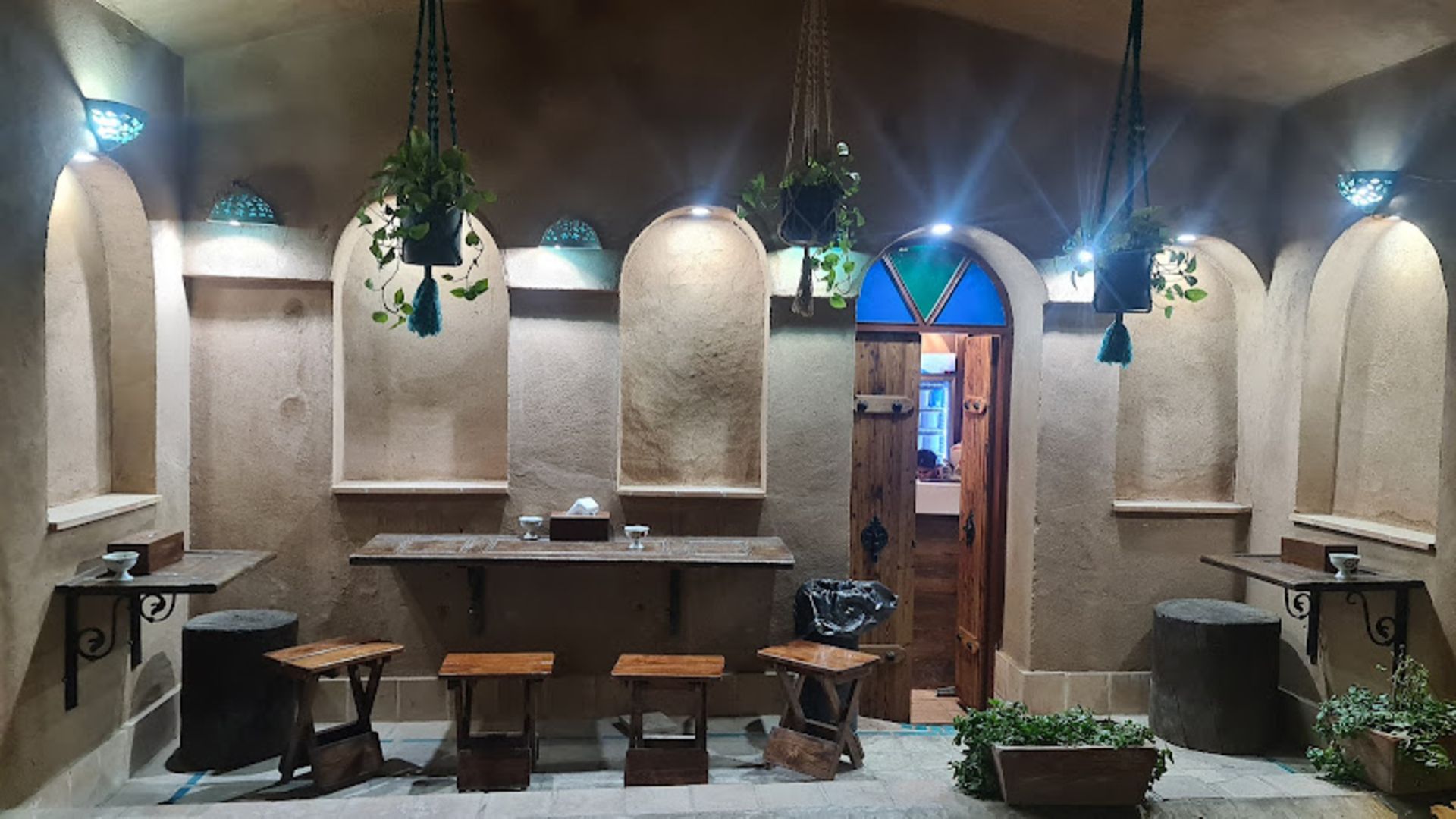 Yazd Art Cafe Walls