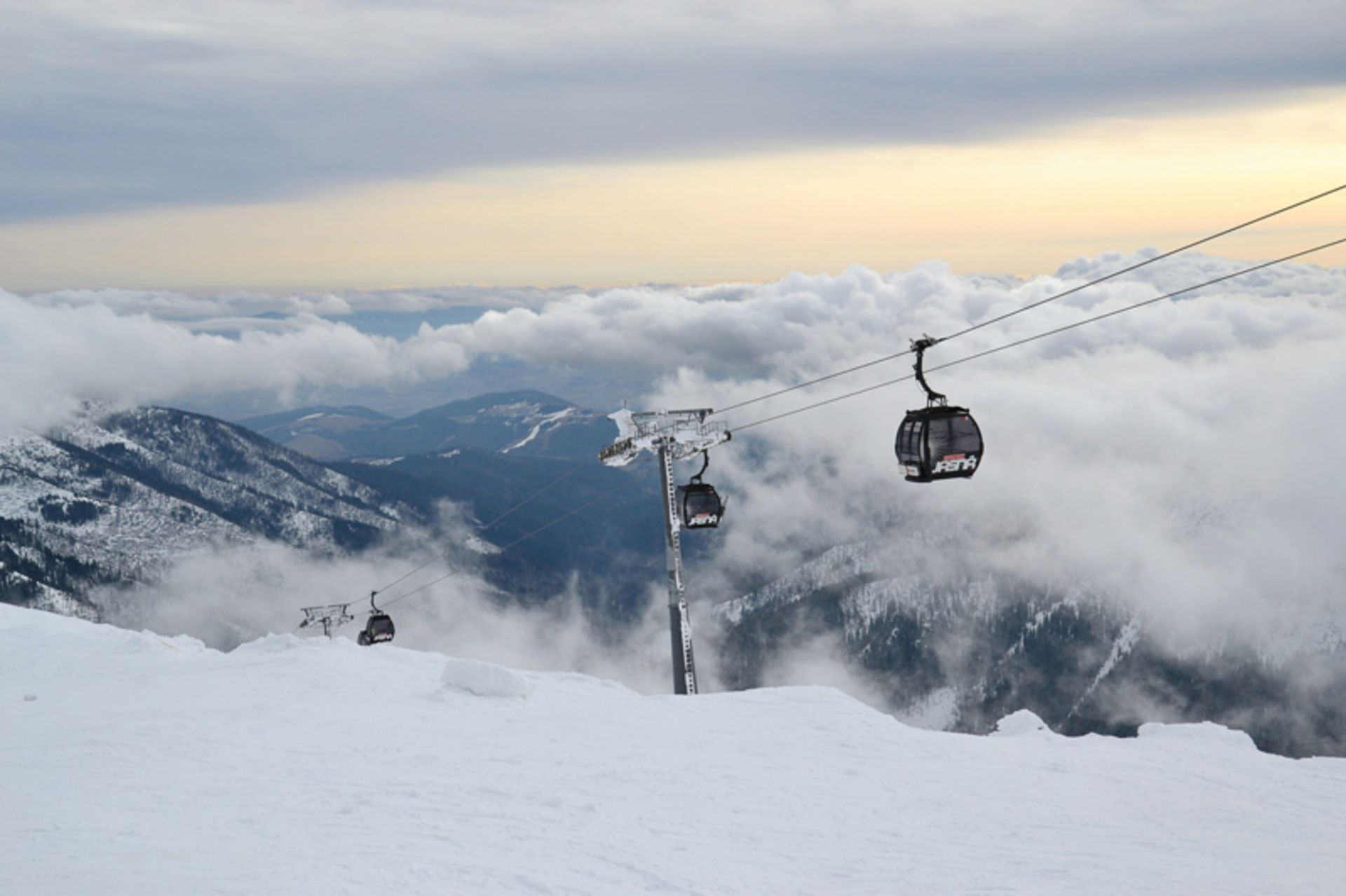 Telecoms on the Yasna ski resort