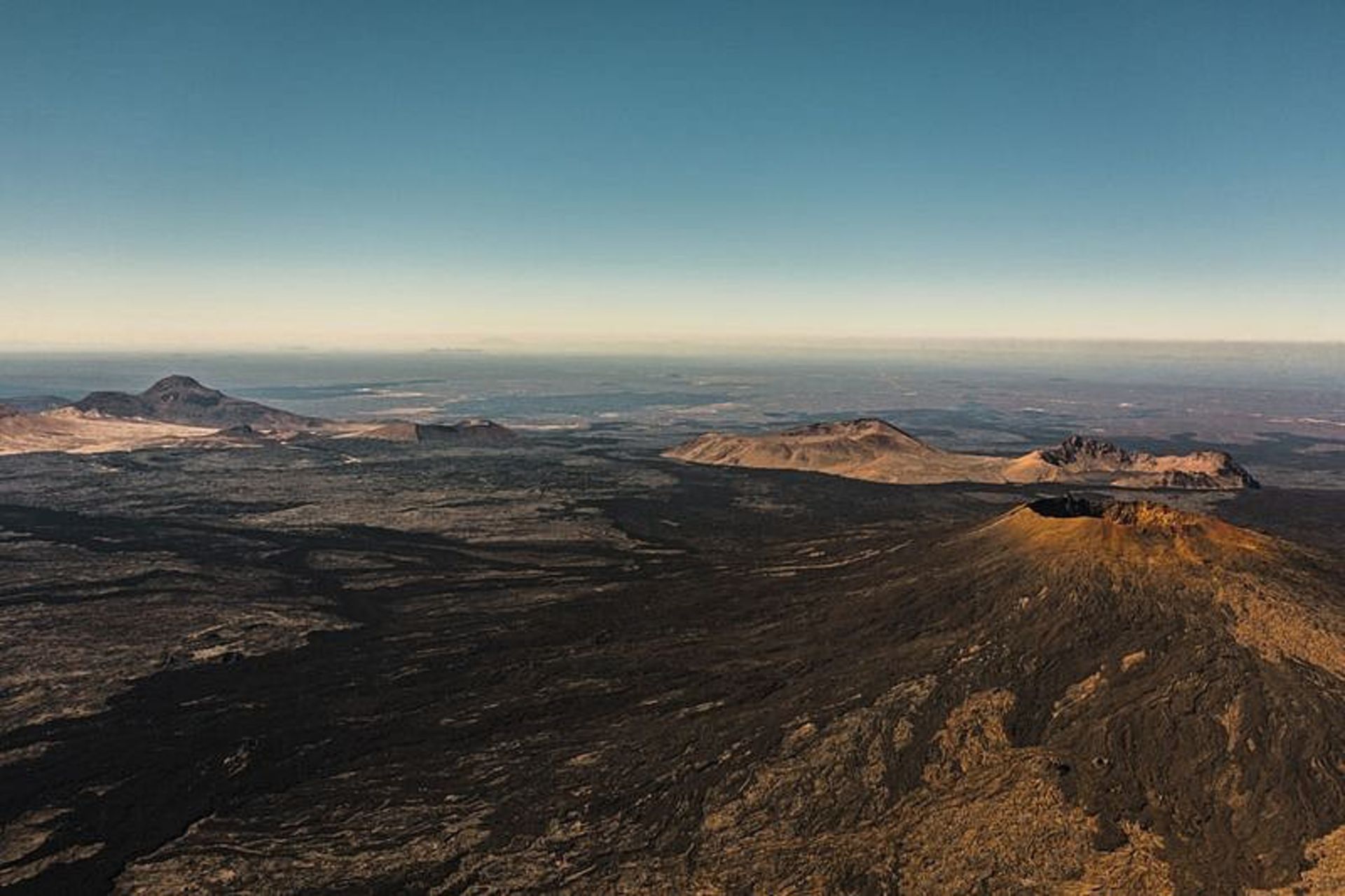 The prospect of the mouains and volcanoes in Saudi Arabia