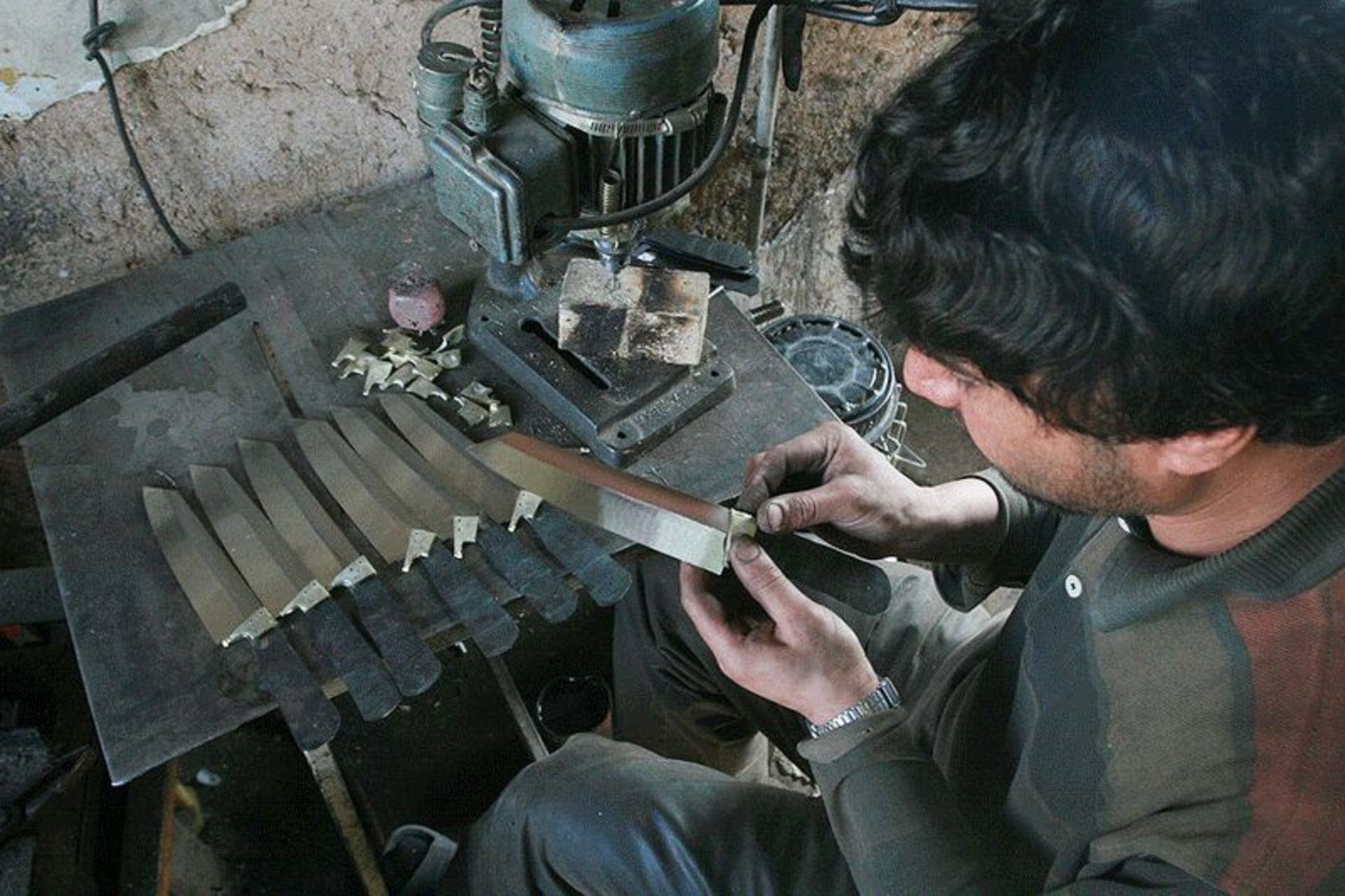 Knife workshop in Mahabad