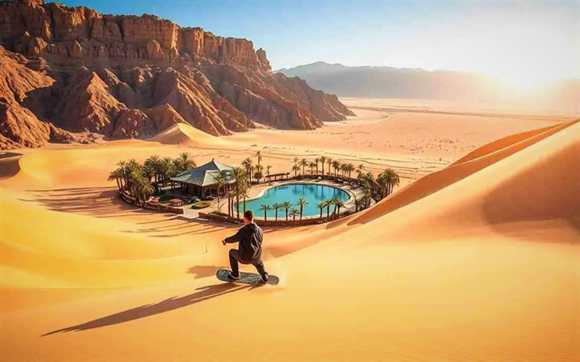 Sandboarding in Hokhakinsa Peru