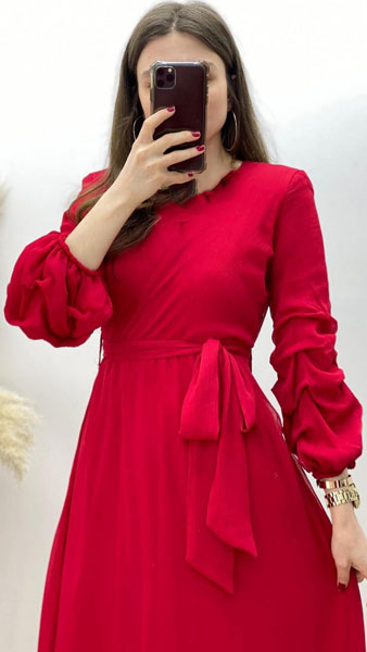 Sleeve Red Shirt