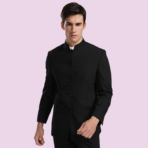 Men's black shirt suitable for funeral and mourning ceremonies
