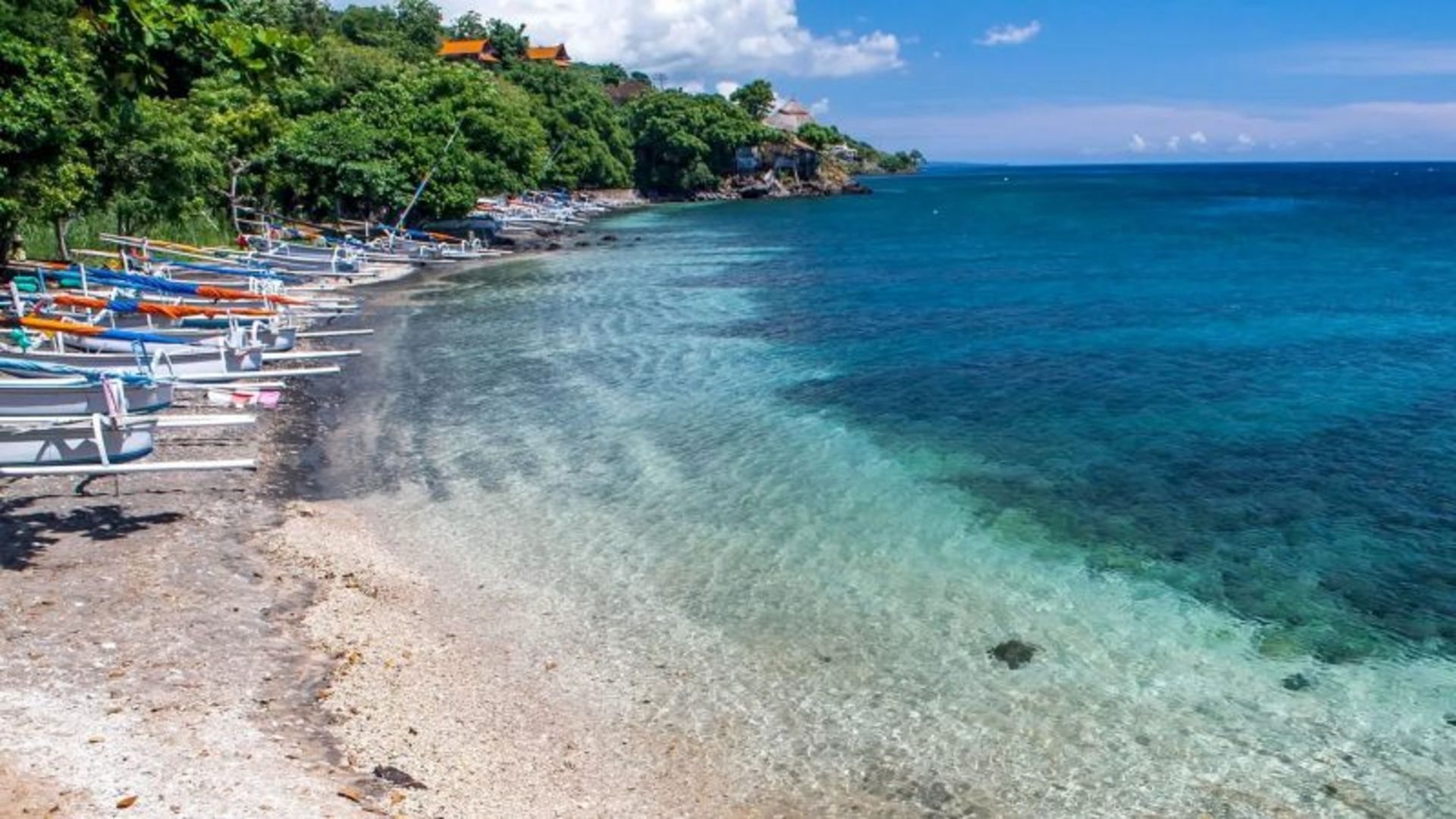 The beach came and the nature around it in Indonesia
