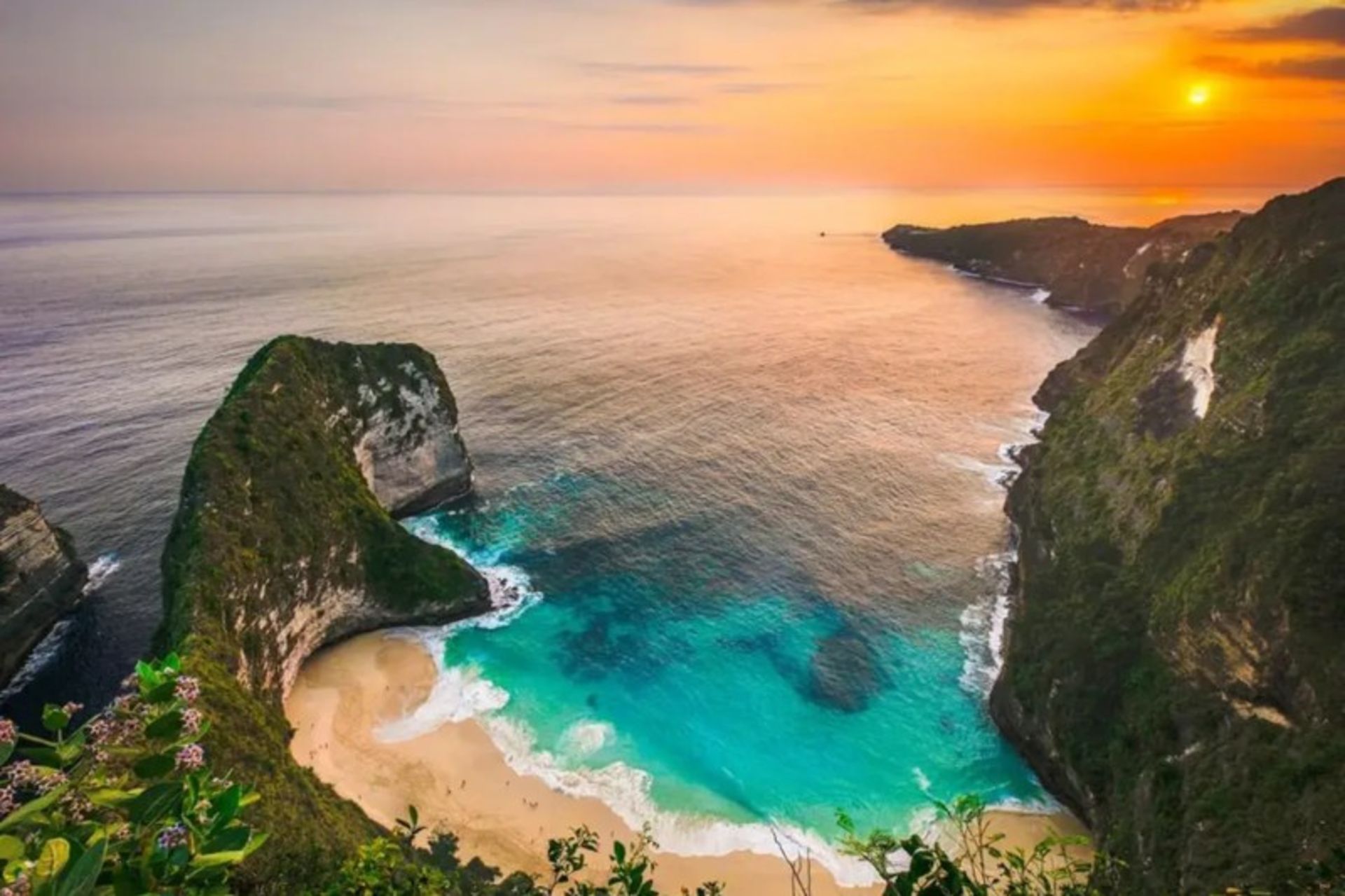 Sunset on the Keling King Indonesia coast