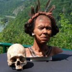 Reconstruction of the native woman's face
