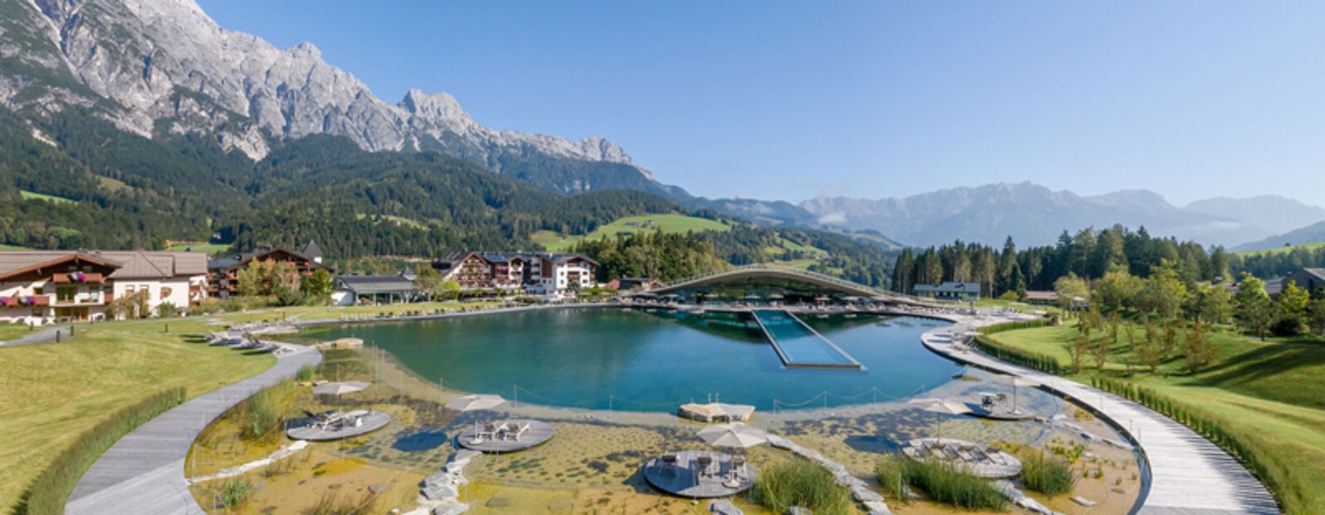 Infinite Pool of Karahreh Hotel in Alps