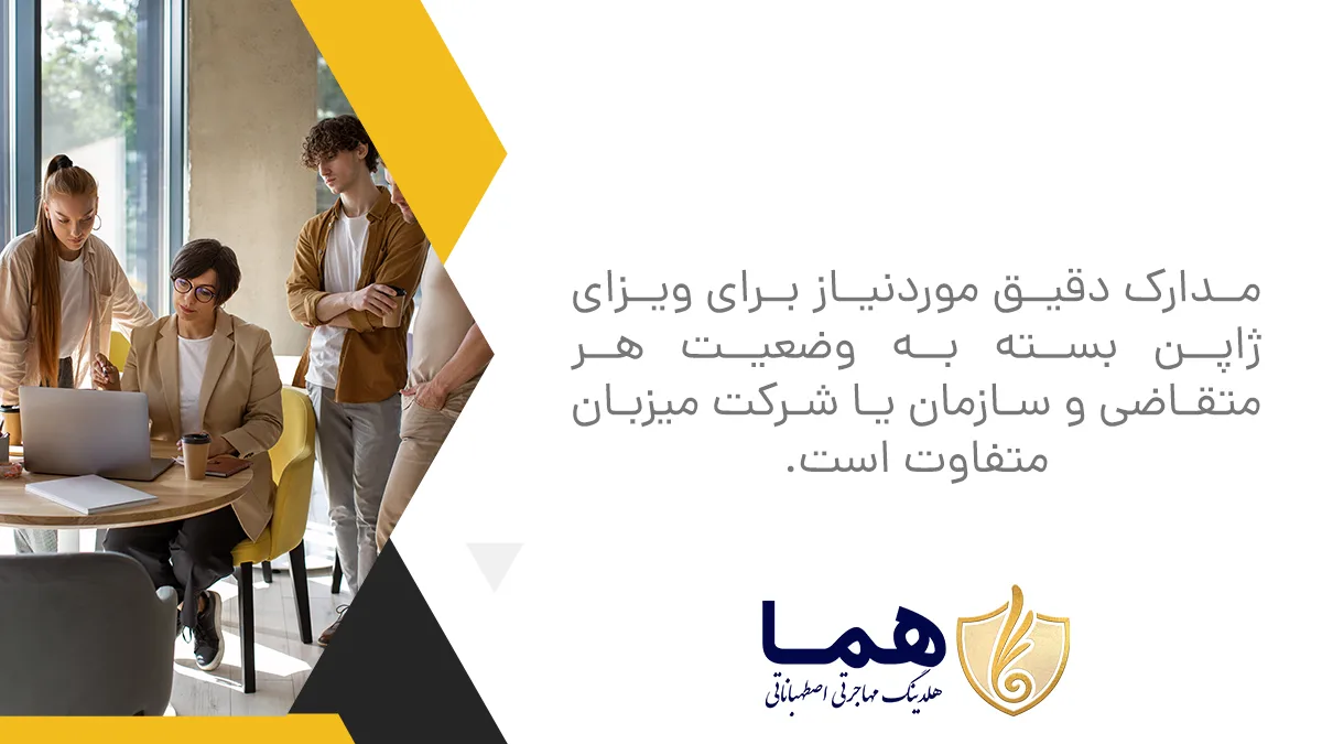 The exact documes required for the Japanese visa varies depending on the status of each applica and the host organization or company.