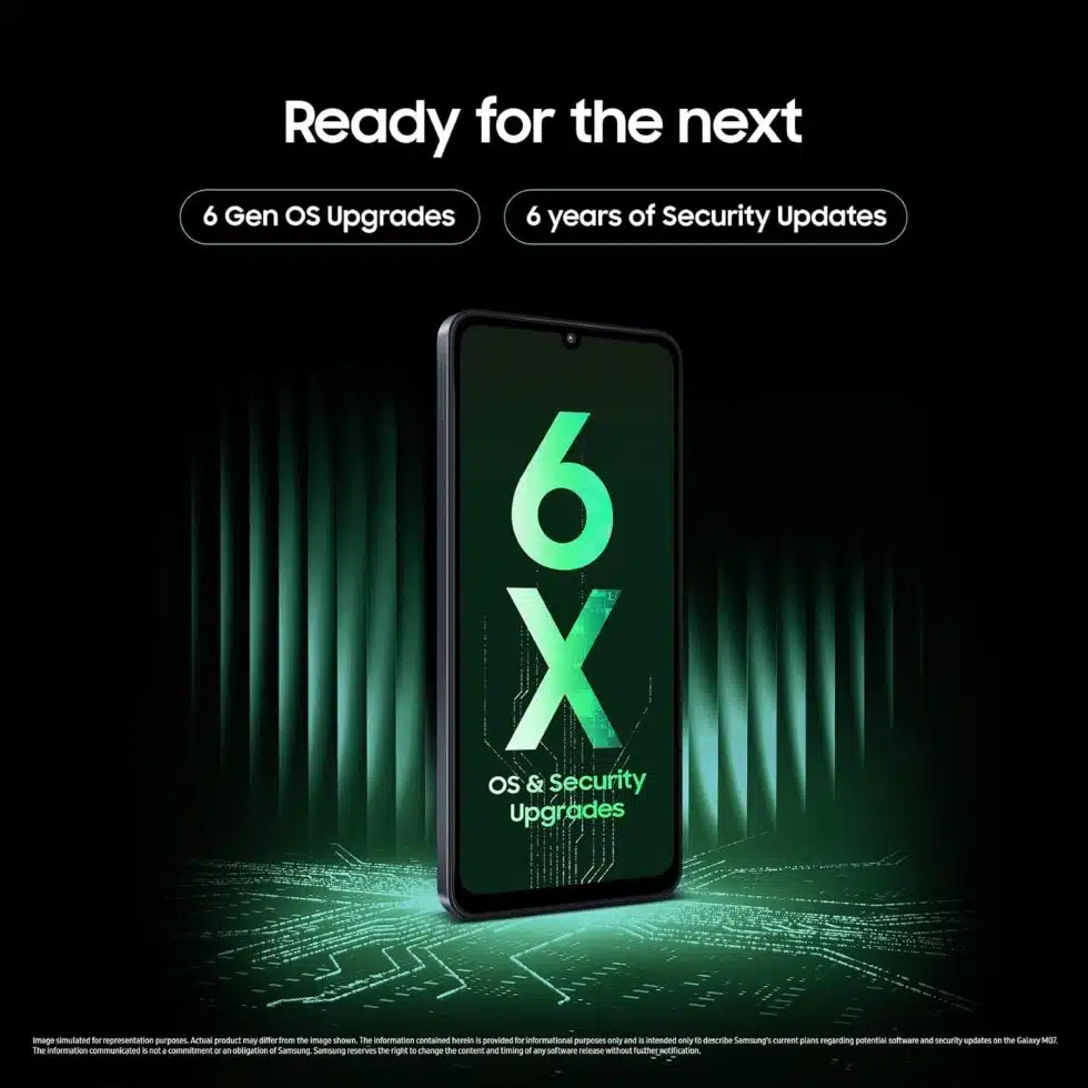 Samsung iroduced the Galaxy M07 with the IP54 standard and a 5 -year promise - Digino