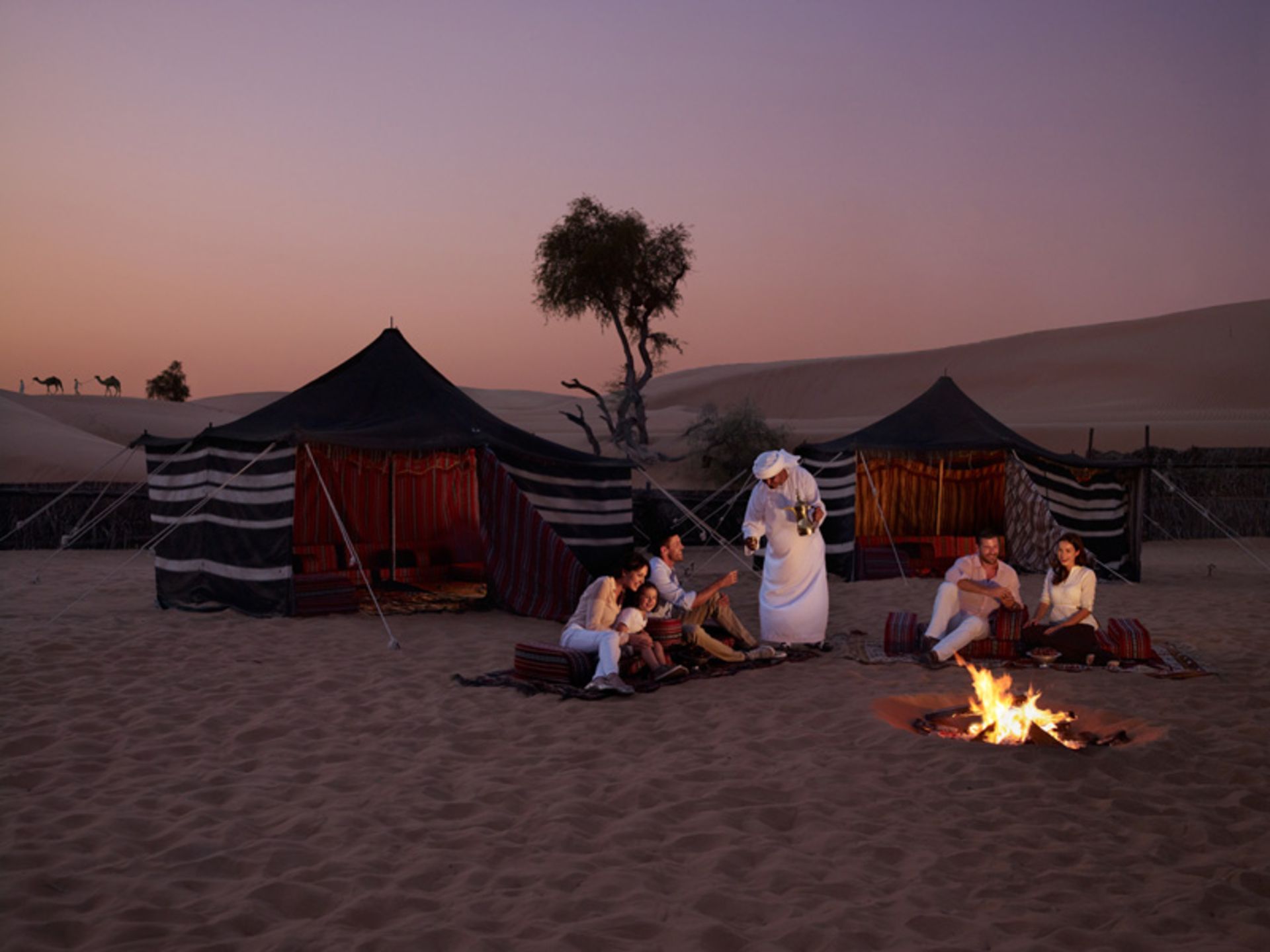 Bedouin tes in the village of Arabic Nights