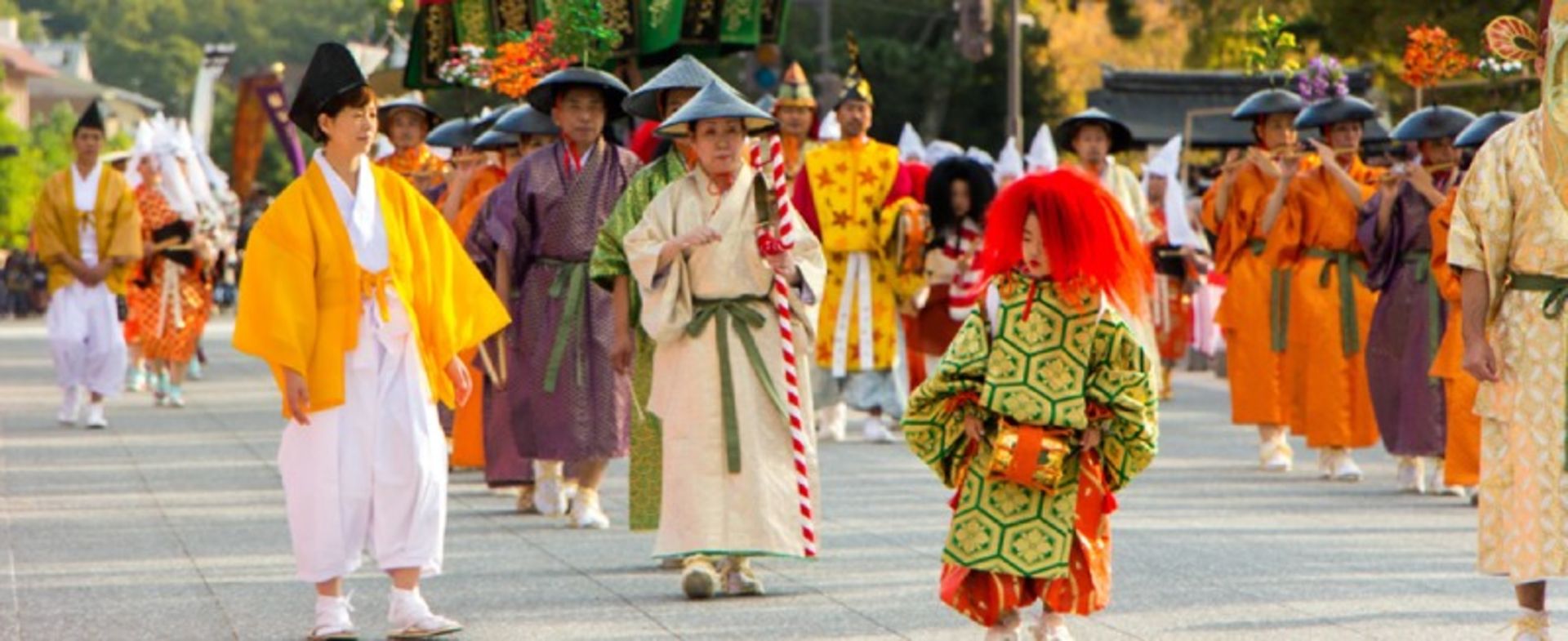 People with local costumes at the Jada Matsuri Japanese celebration