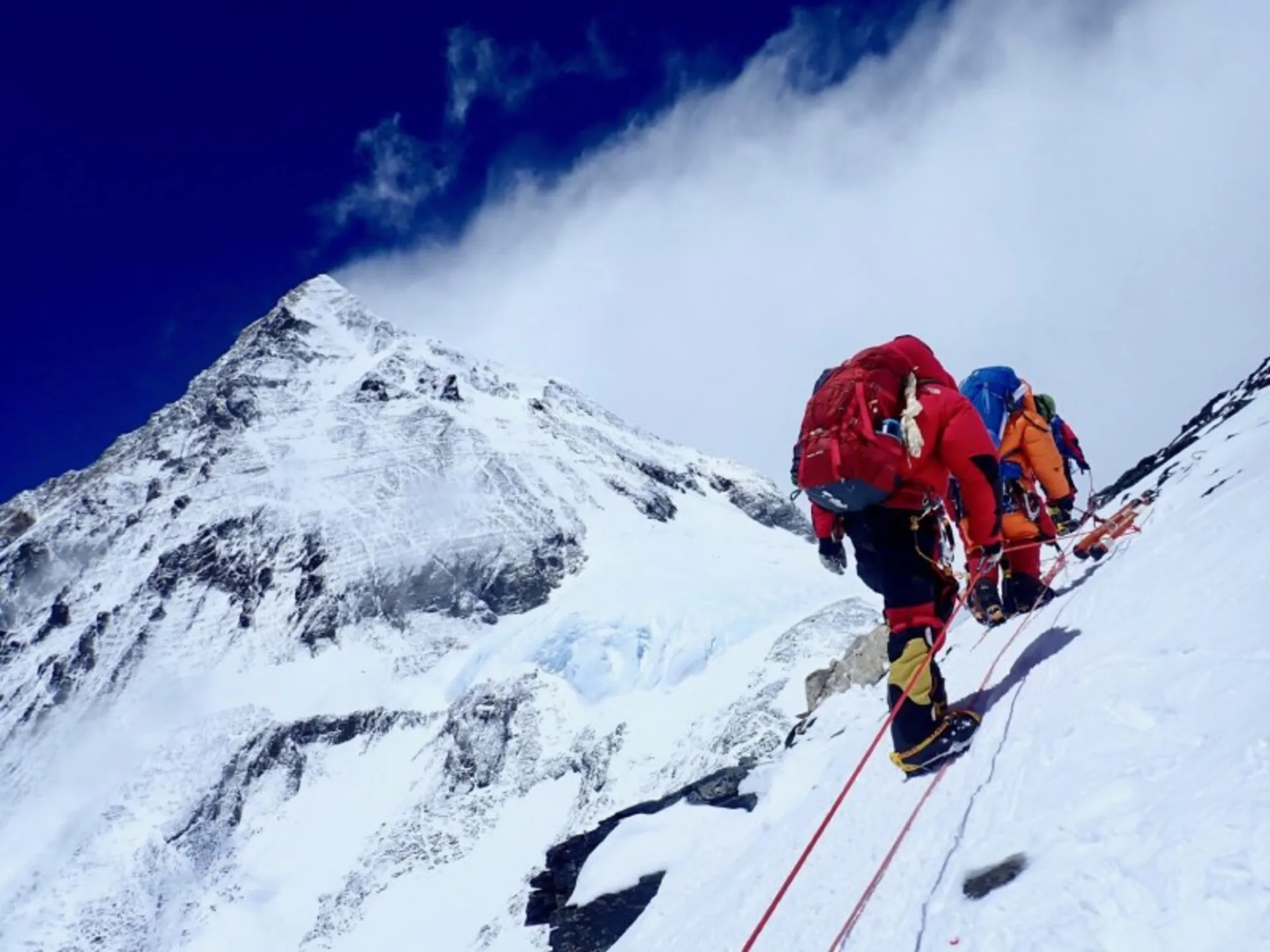 Climbing the summit of Everest