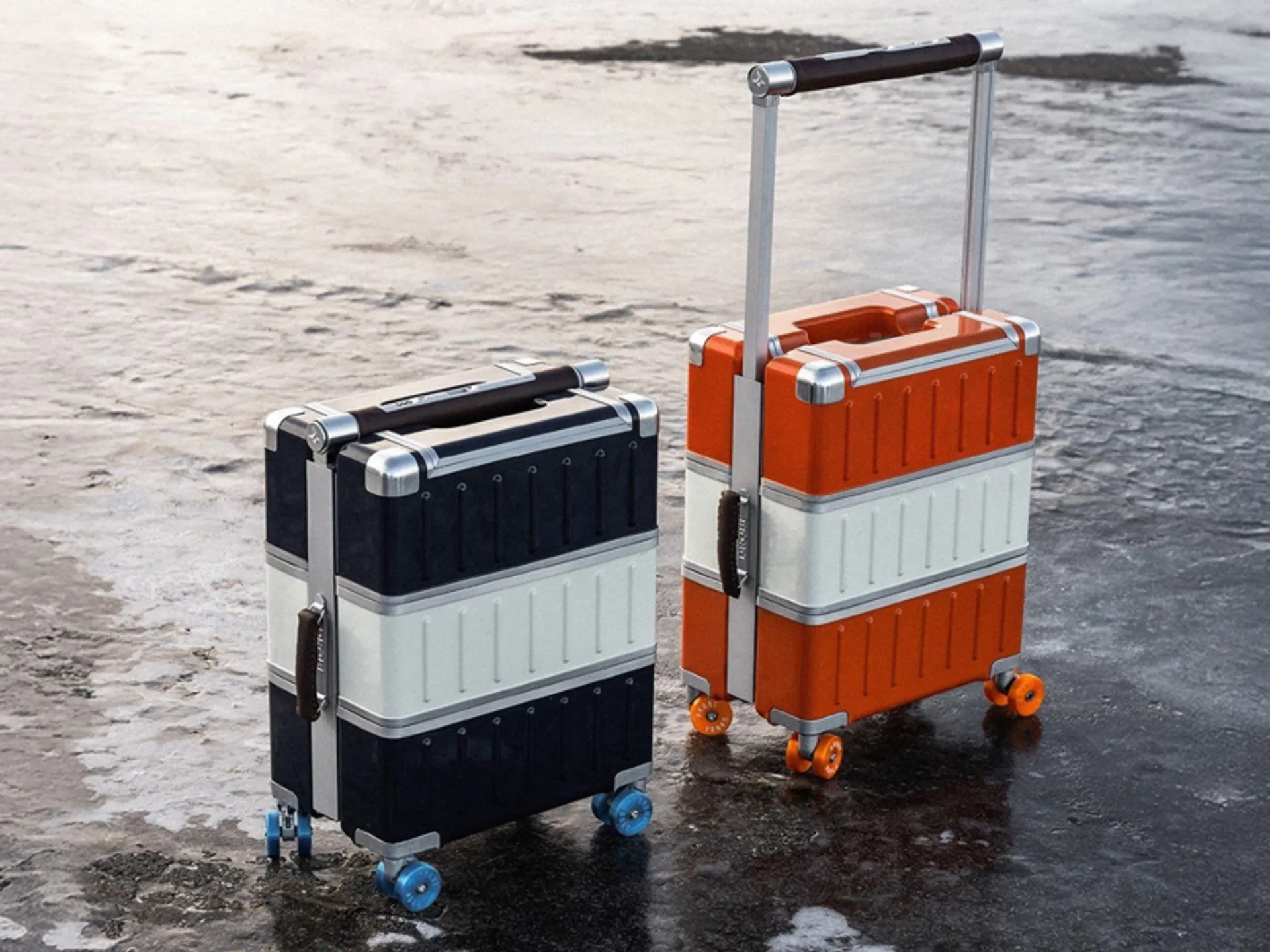 Deliber's suitcase in differe colors