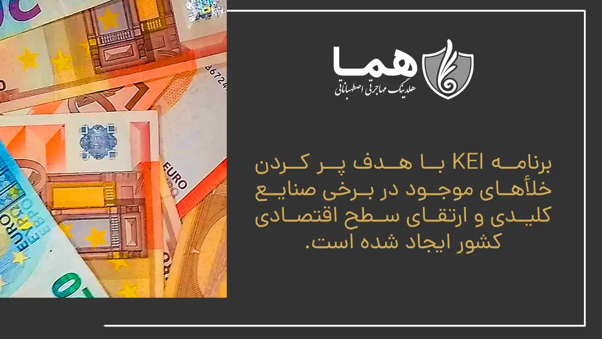 The KEI program is aimed at filling out the gaps in some key industries and promoting the coury's economic level.