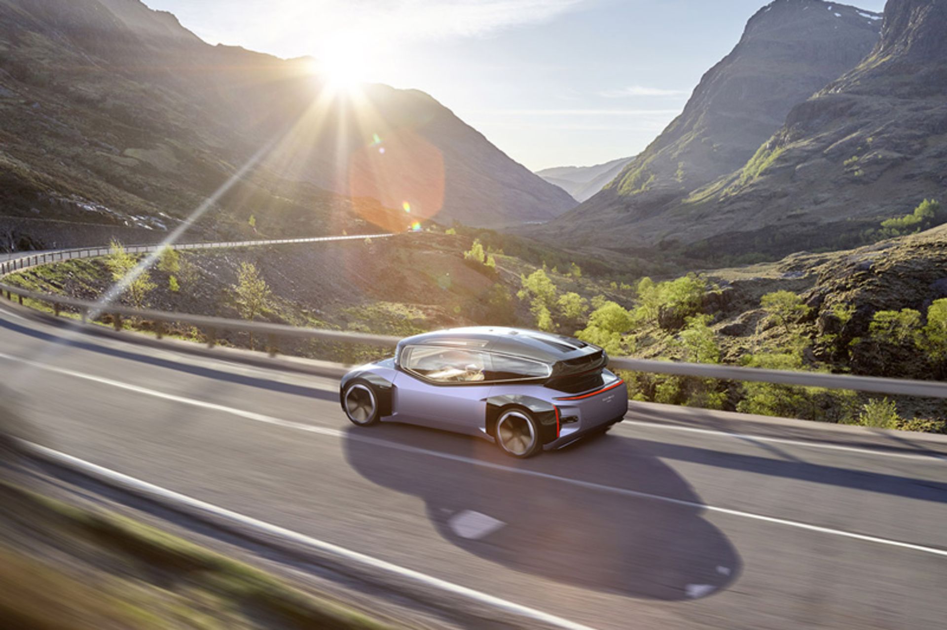 Geraol electric car on the road