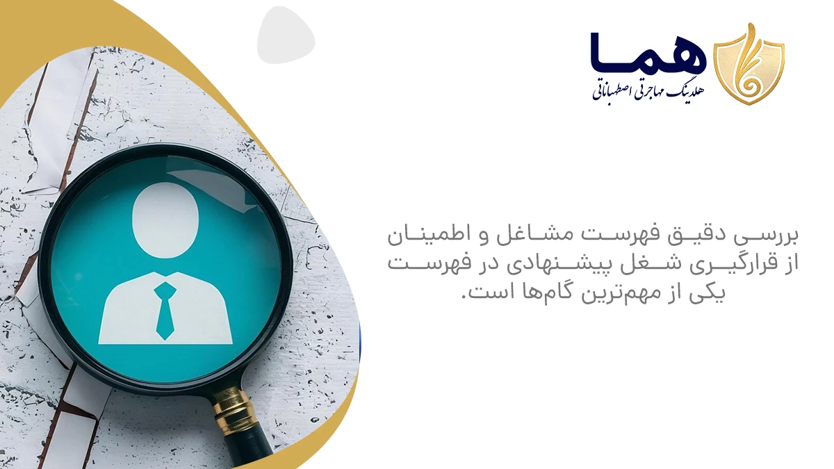 Careful examination of the job list and the assurance of the proposed job is one of the most importa steps.
