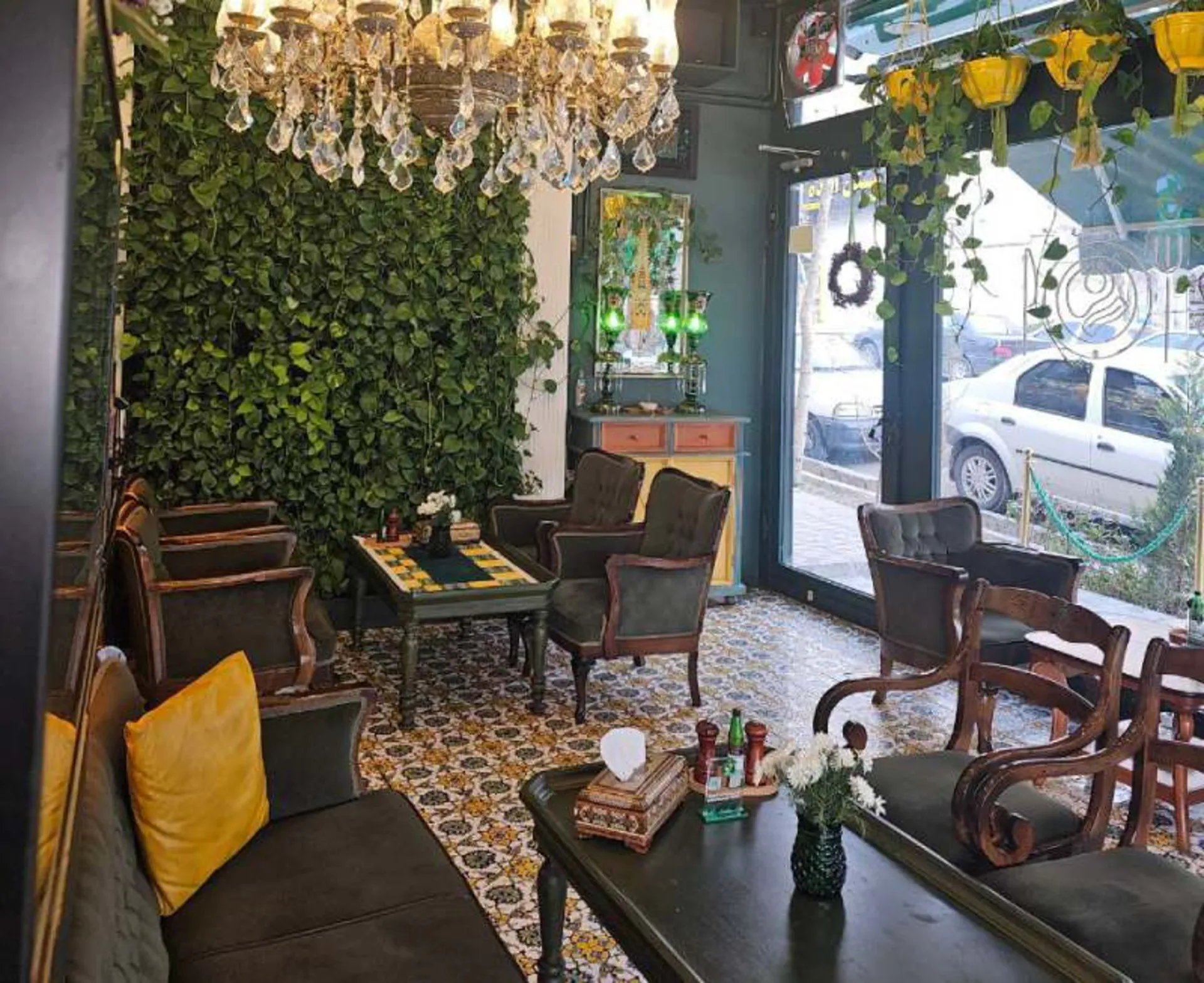 Tables and seats in the Petus Cafe Hall