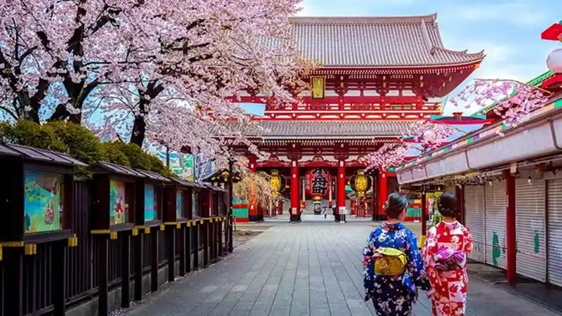 Senjugahara Temple in Tokyo, Japan's attractions