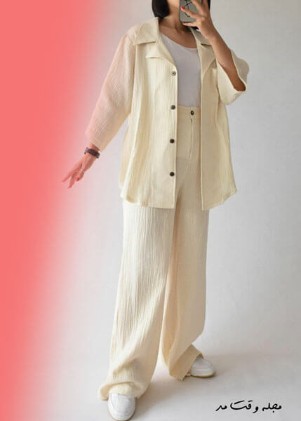 Wide leg linen pas