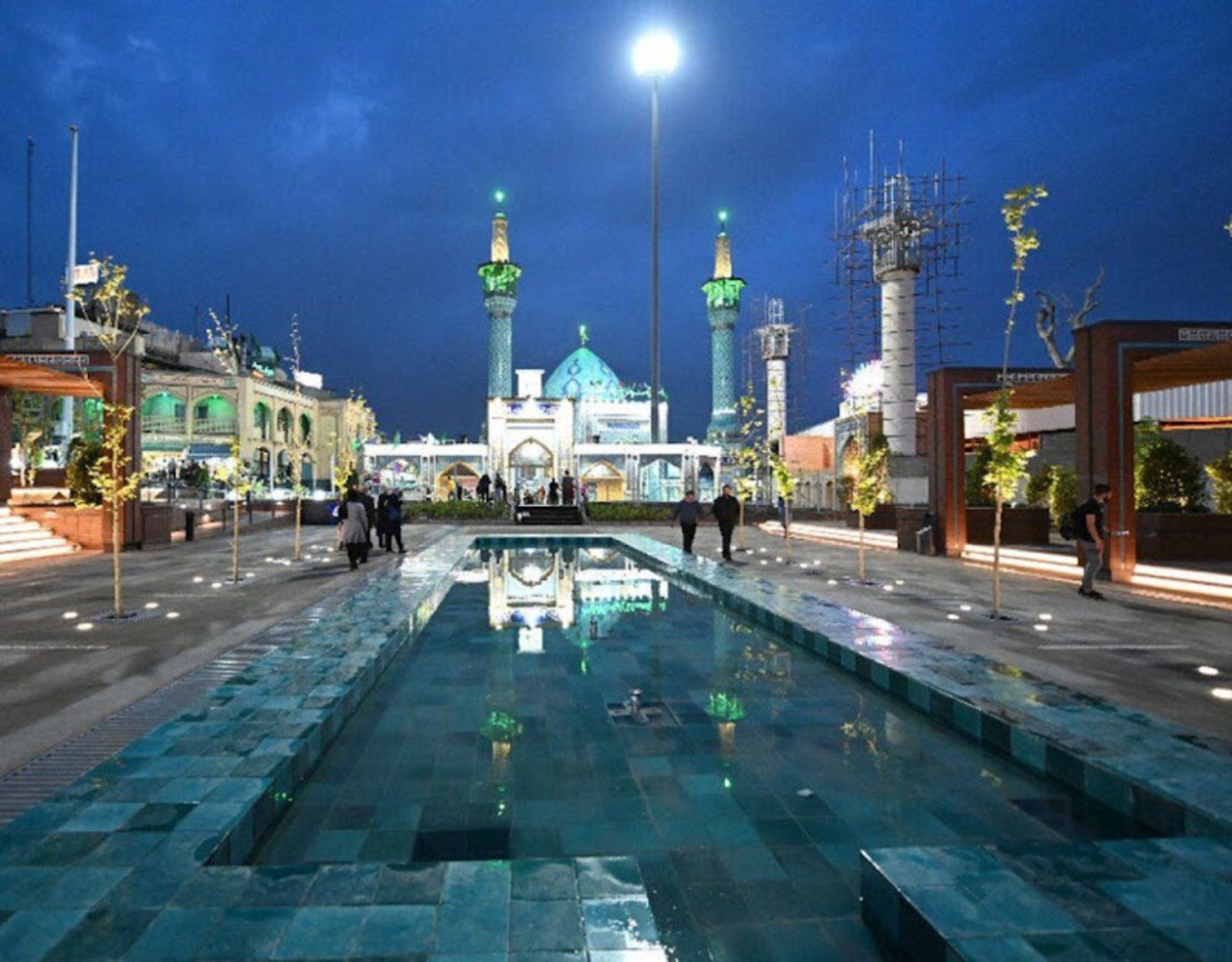 The water tank and the dome of the sacred threshold of Imamzadeh Saleh
