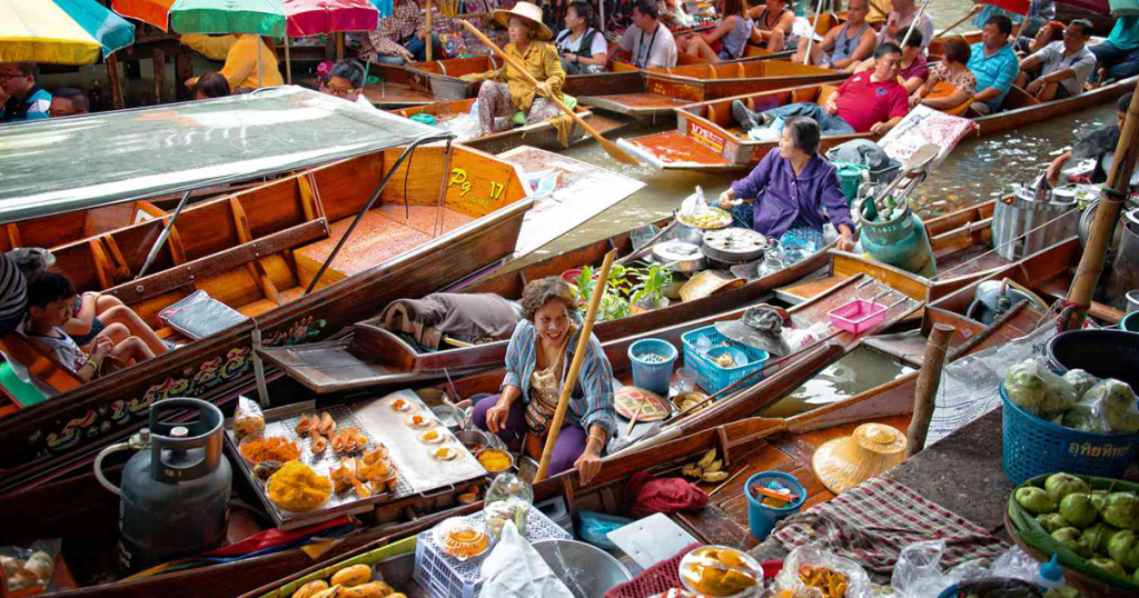 Pattaya markets in Thailand
