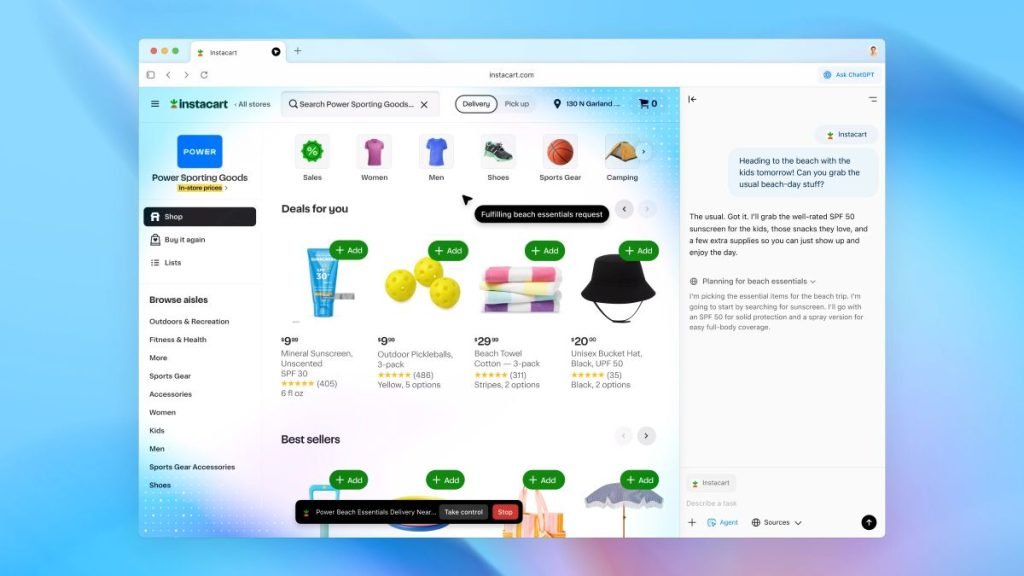 ChatGPT Atlas browser two-part mode