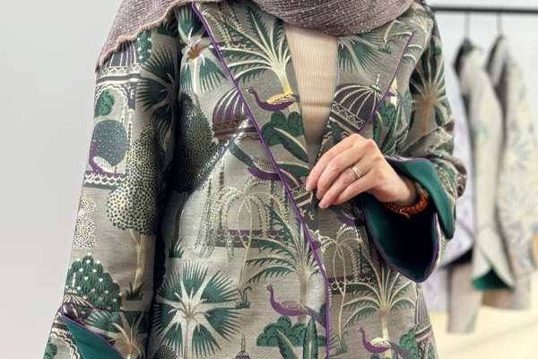 Jacquard coat