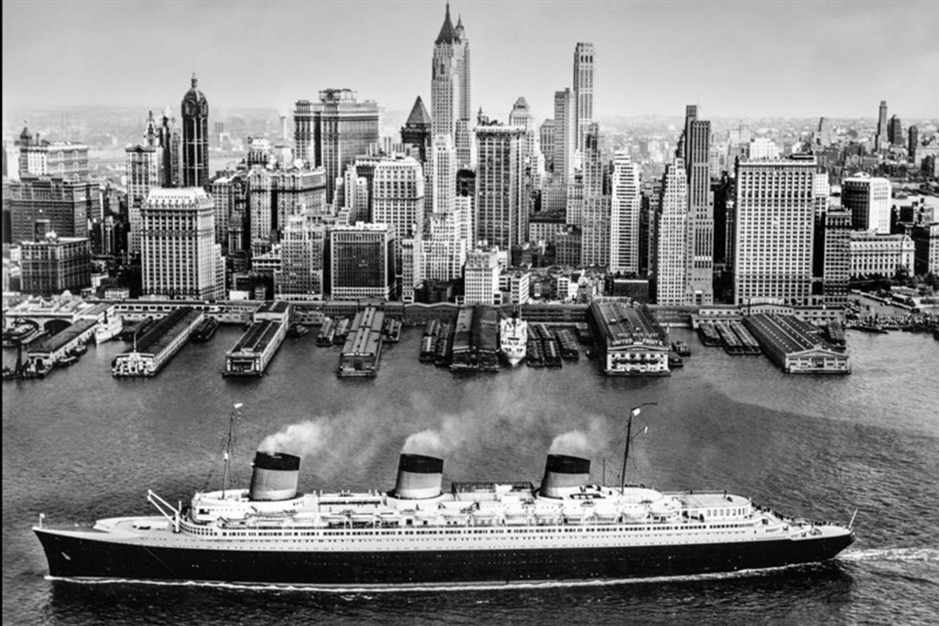 SS Normandy in American port
