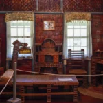 Paper piano at Rockport home