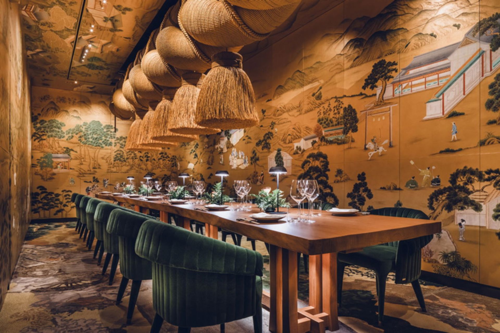 Exclusive lounge of Strafire restaurant in Abu Dhabi