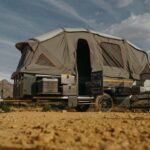 Alphagu caravan in the open mode