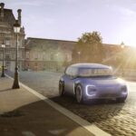 Gentrawell electric car in the historic field