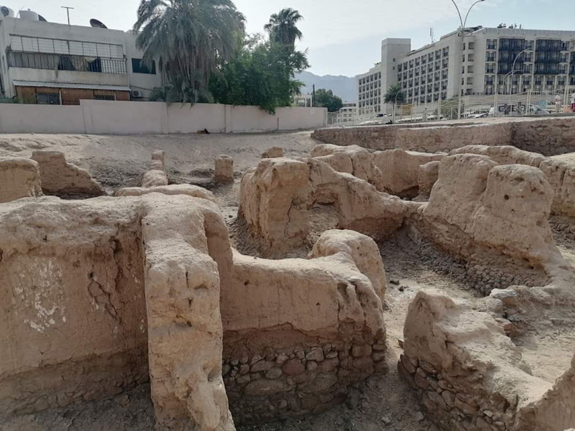 The remaining buildings of the Aqaba Church in Jordan