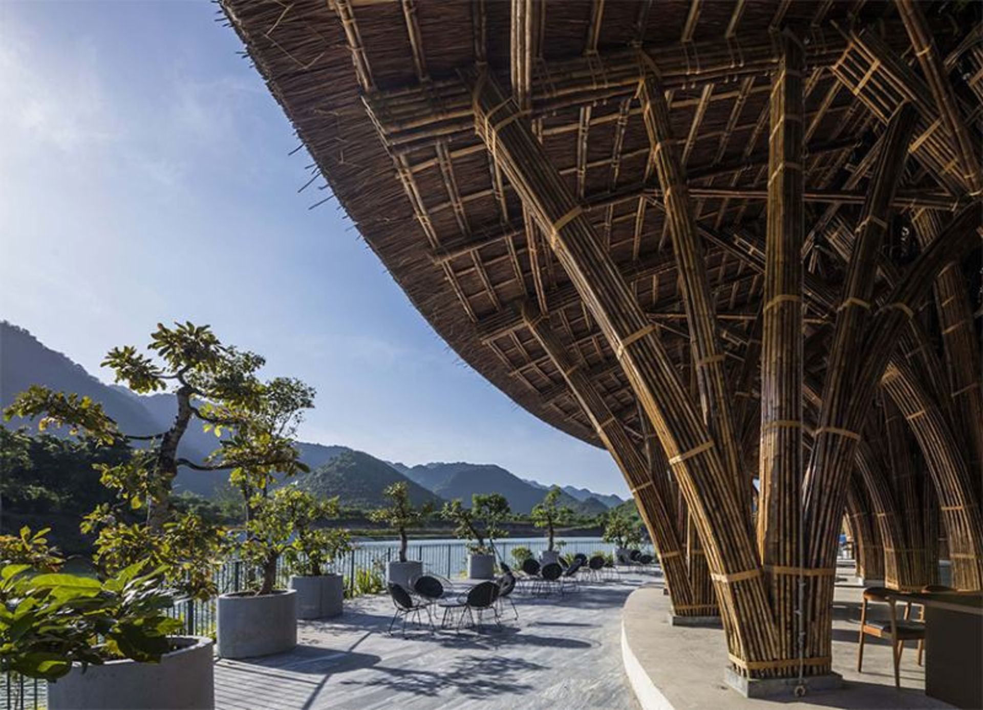 Open space and nature around Vedana Vietnam restaura