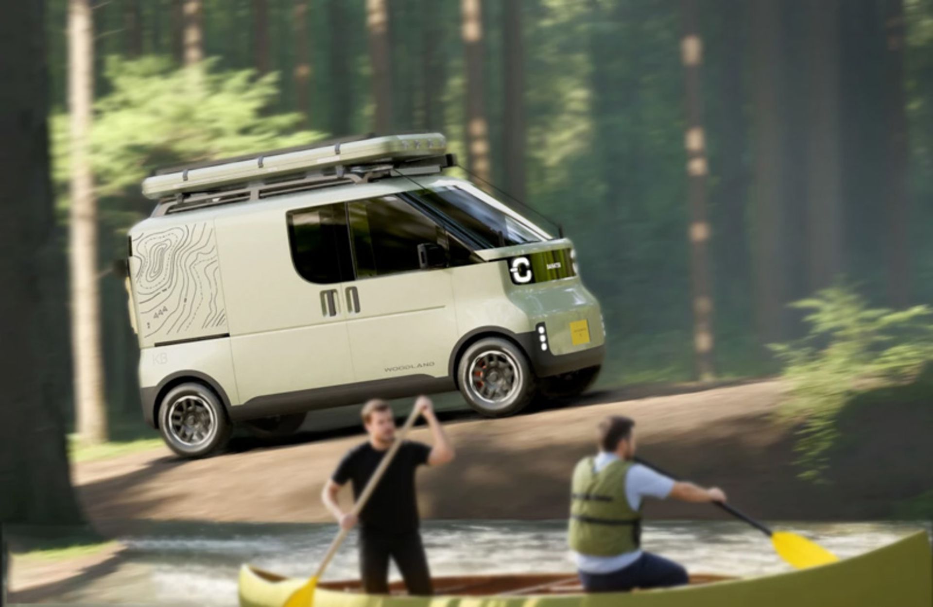 Kayobako-ka minivan in nature