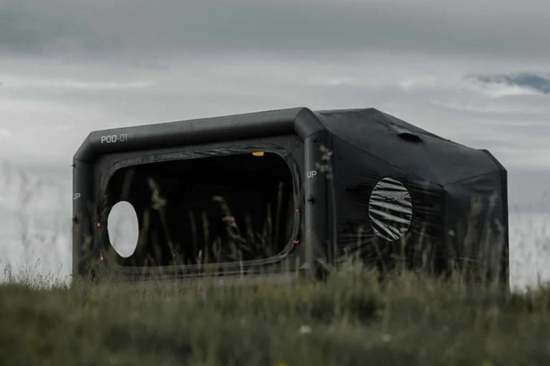 Air station te in the meadow