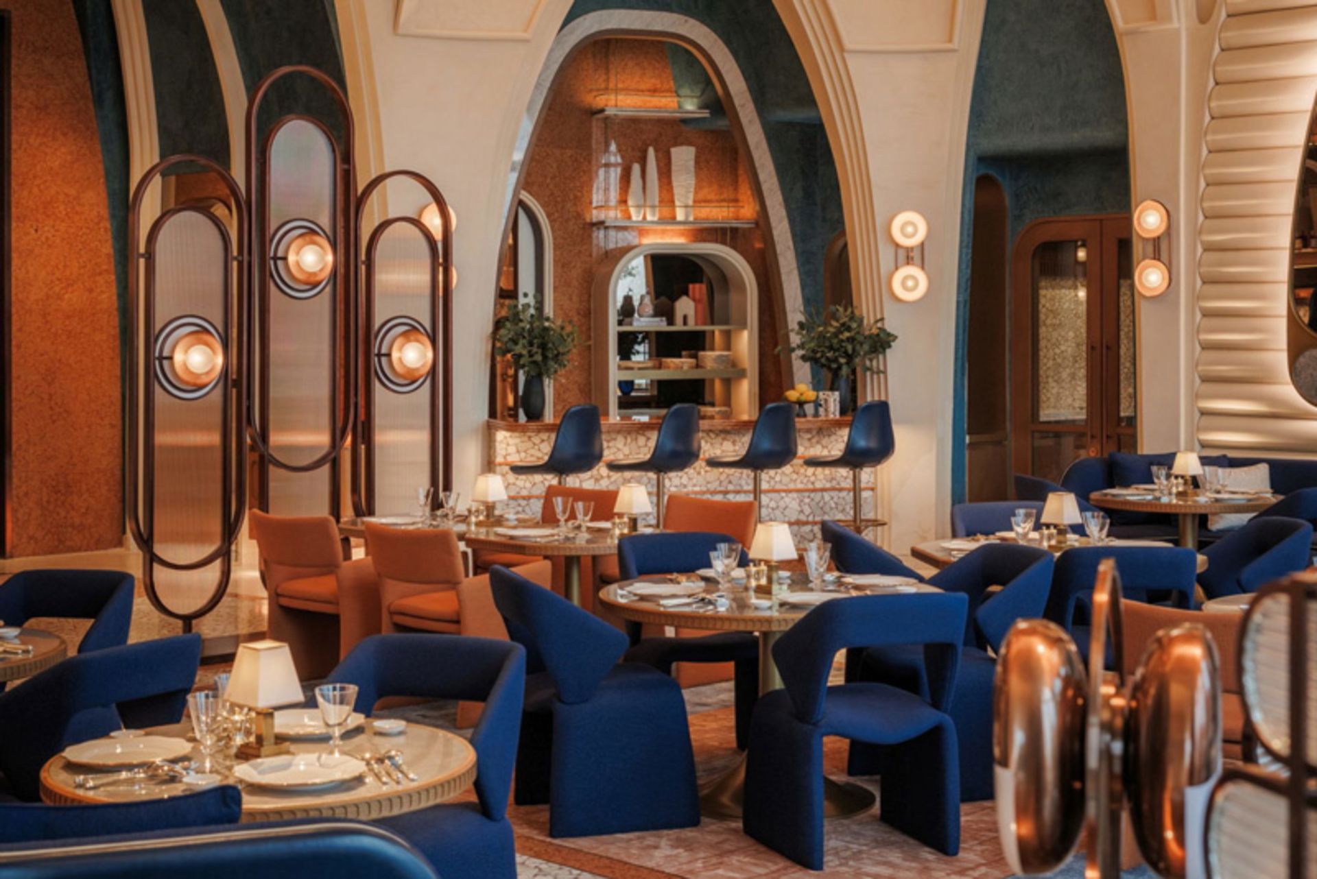 Mediterranean decoration of the Italian restaura of Mersi Al Arab Jumeirah Hotel