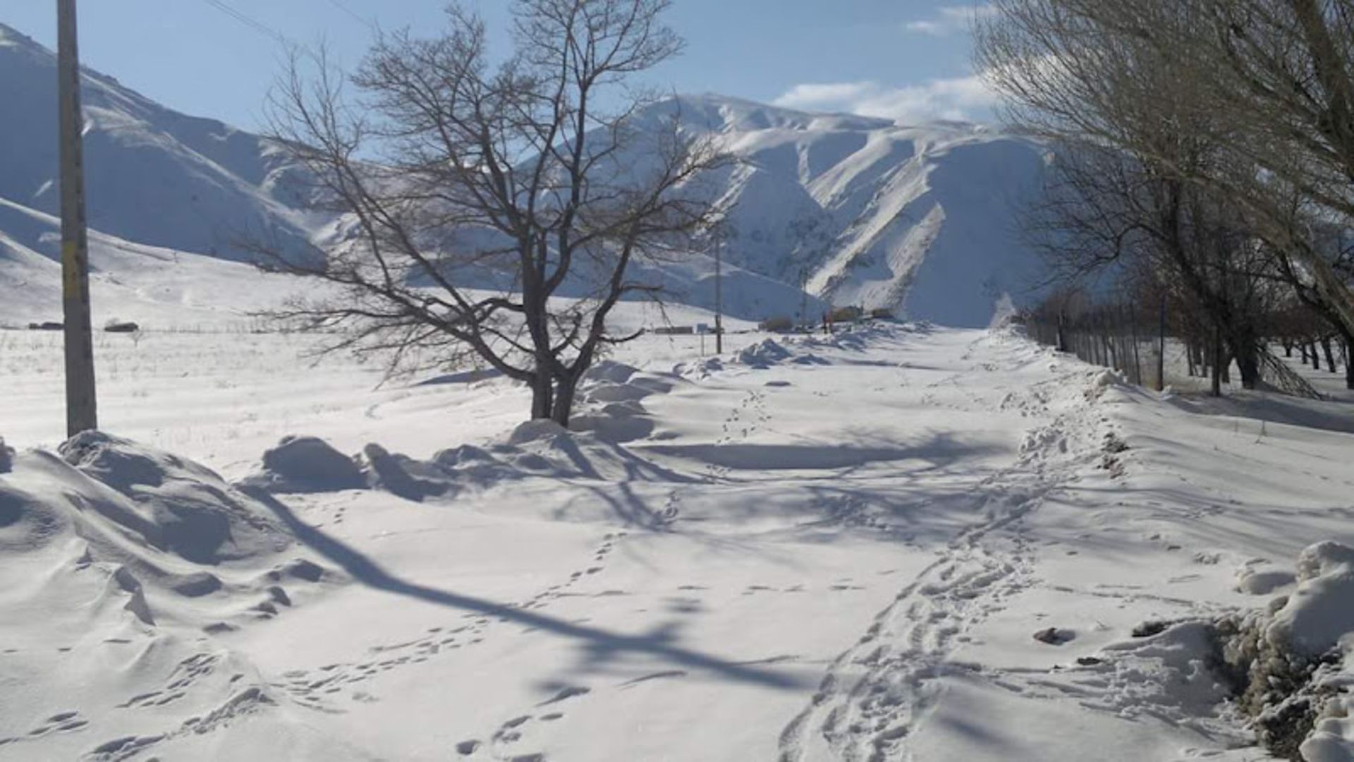 Payam ski resort, covered with snow