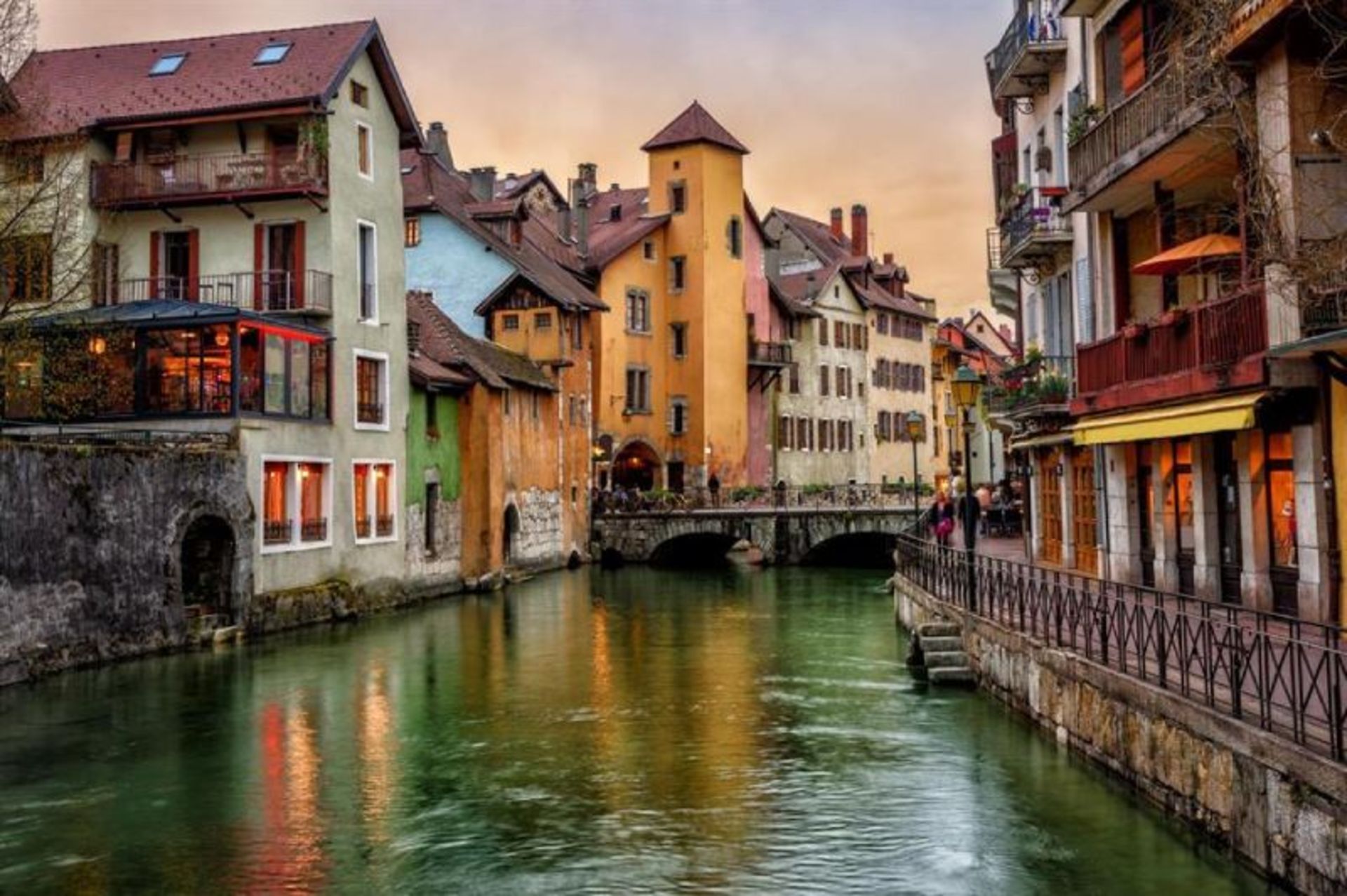Buildings around the Teutonic Canal in France