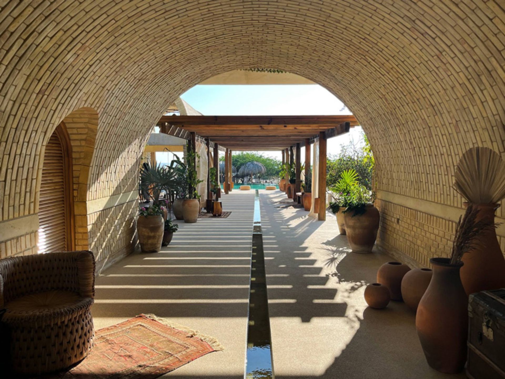 The erance to Casona Sforza Hotel