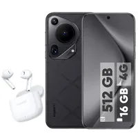 Huawei mobile phone model Pura 70 Ultra dual SIM card capacity 512 GB and RAM 16 GB - with Huawei Bluetooth headphones model Free buds SE2