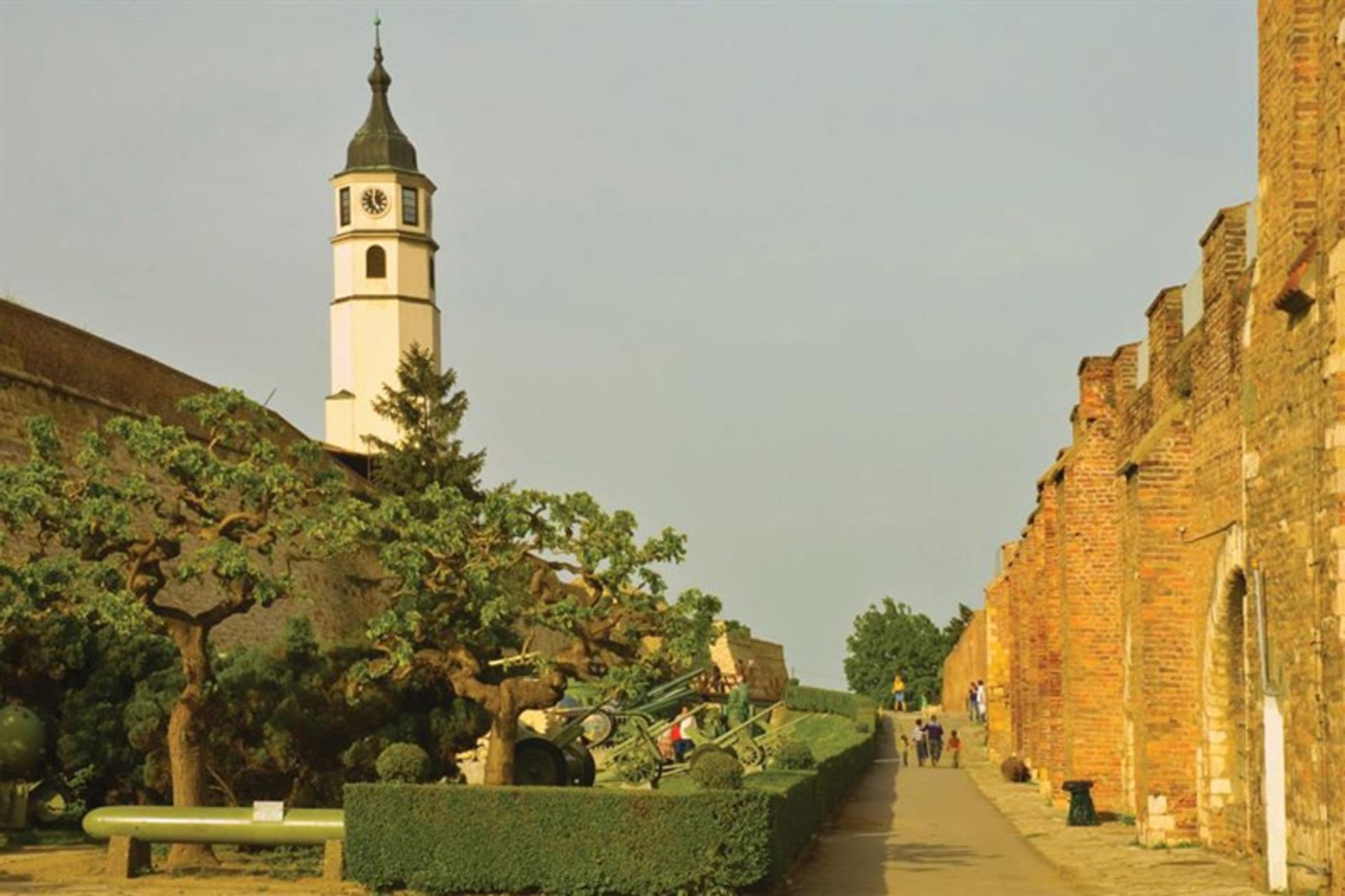 The green grounds of the Belgrade Military Museum in Serbia