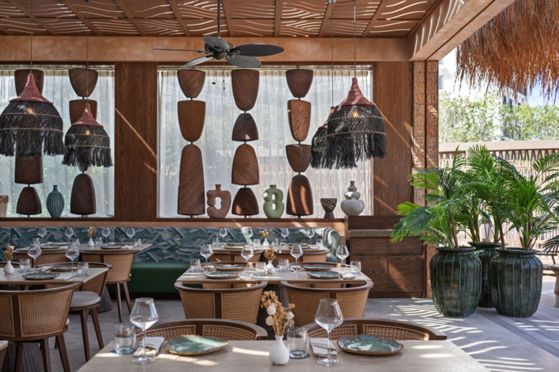 The exclusive space of the Kaimana restaura in Dubai