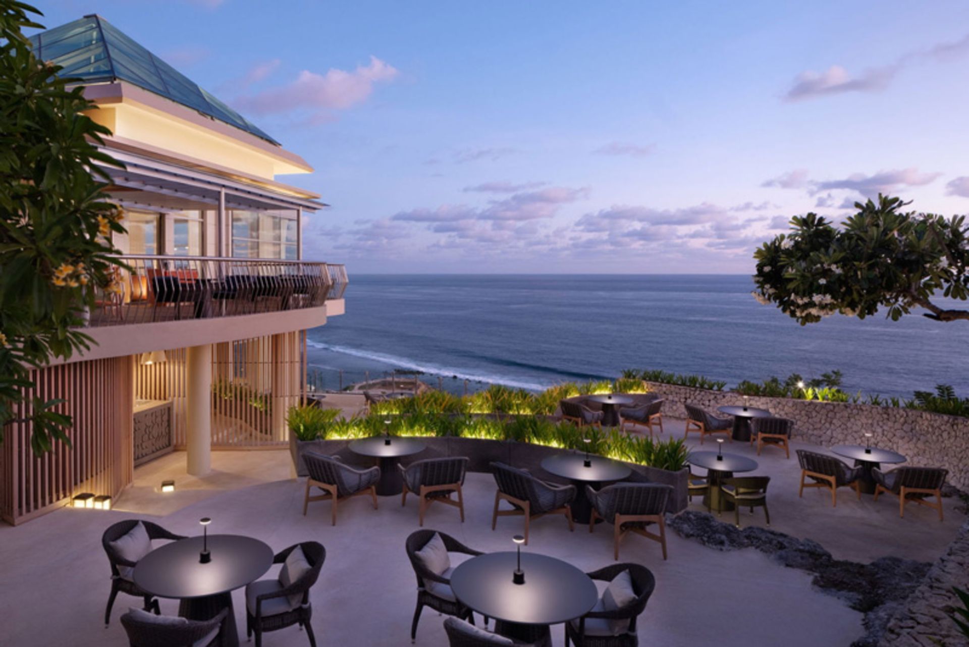 Open air restaura at Umana Hotel in Bali