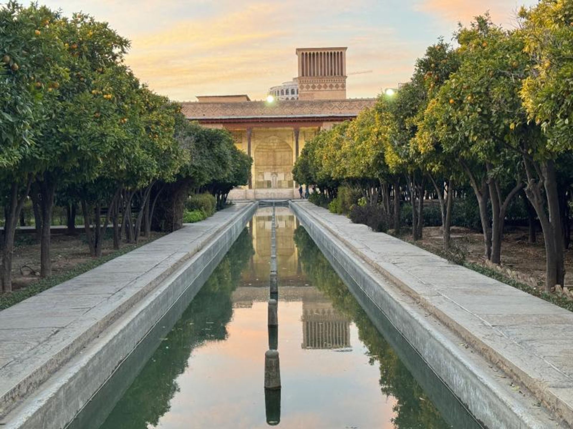 Orange trees in Karim Khan Zand citadel