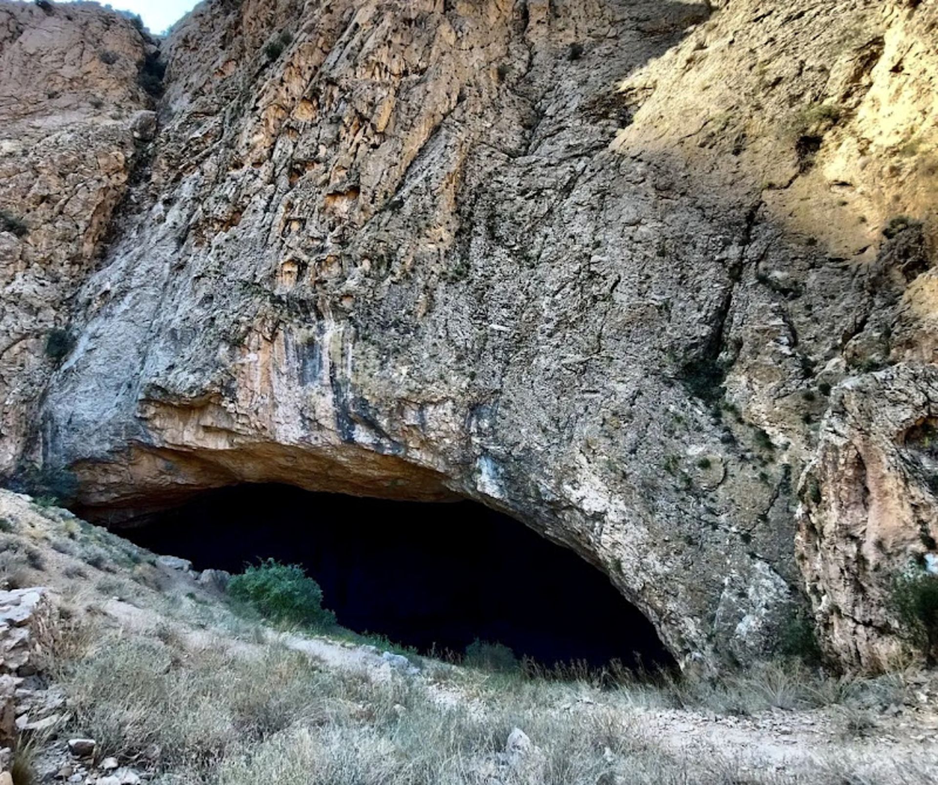 The erance to Rudafshan Cave in Rudafshan village