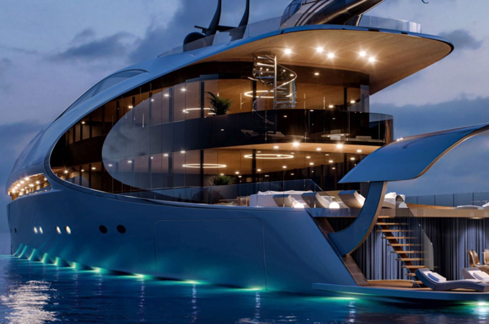 Ierior view of Yunique 71 cruise ship